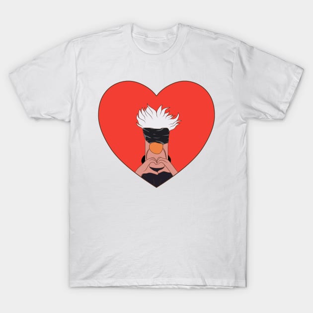 Beaker satoru sign love - Valentine edition T-Shirt by Nashesa.pol